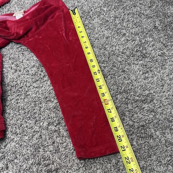 Vtg LL Bean Red Velvet Velour Shirt Womens Sz Small Holiday Event Party Top USA - Picture 5 of 6